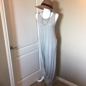 NWOT 💕 LOVE KUZA - MADE IN USA - LONG GREY DRESS